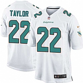Nike Men & Women & Youth Dolphins #22 Taylor White Team Color Game Jersey,baseball caps,new era cap wholesale,wholesale hats